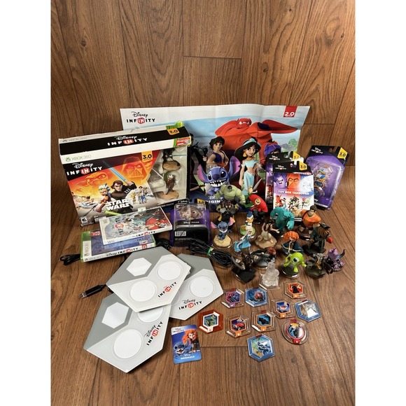 Disney Other - BIG Disney Infinity Lot 20 Mixed Bulk Lot Wii / Xbox 360 3 Portals Star Wars